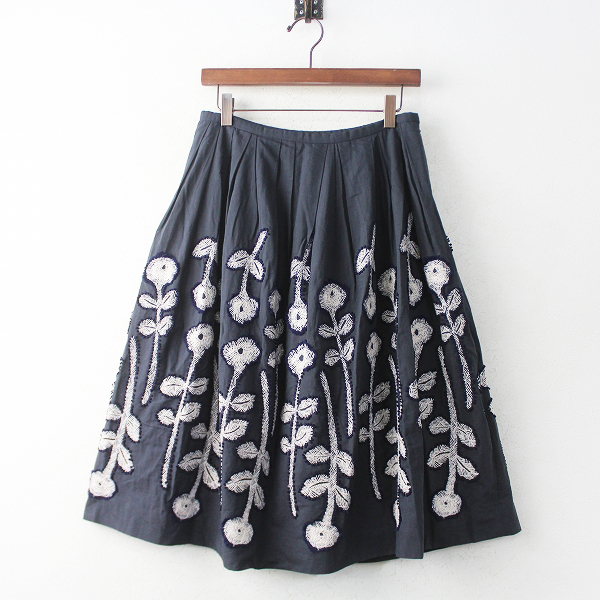 frost garden 刺繍 フレア スカート