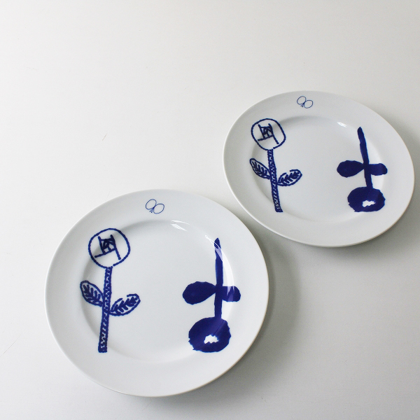 mina perhonen × PASS THE BATON ミナペルホネン Remake tableware Plate プレート 2枚